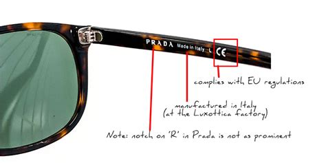 how to check original prada sunglasses